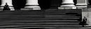 Stairs and isolated couple